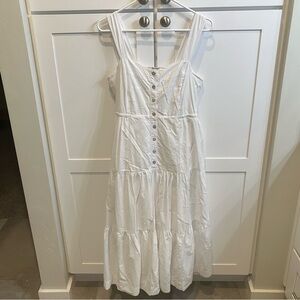 Madewell white cotton dress 6
